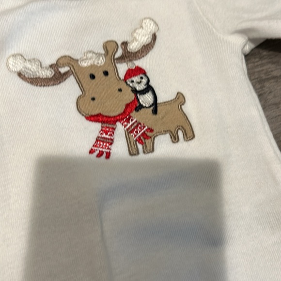Carter’s Newborn Winter Moose Bodysuit & Fleece Zip-Up - Picture 3 of 5